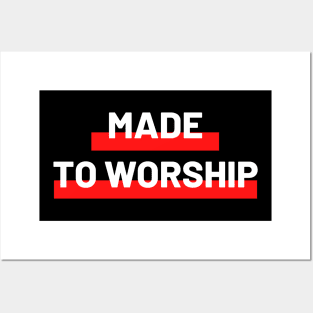 Made To Worship | Christian Typography Posters and Art